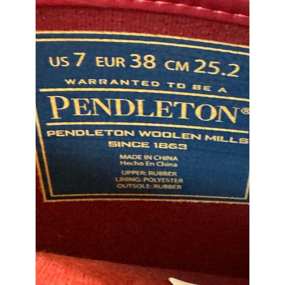 PENDLETON WOMEN'S NATIONAL PARK TALL RED RAIN BOOTS (New) - Picture 8 of 8